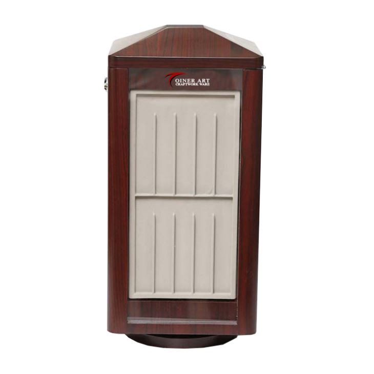 Red Veneer Rotating Watch Straps Display