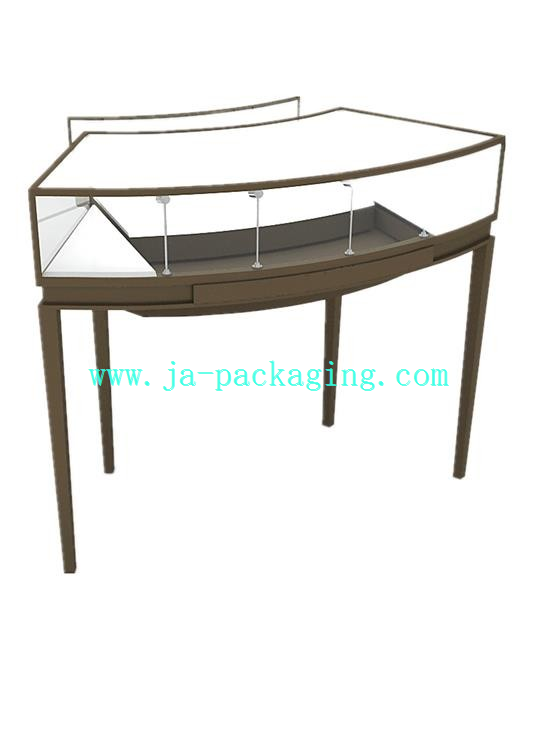 Bronzed Stainless Steel Jewelry Showcase